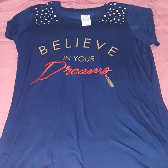 Ashley Stewart Tops - Blue graphic tee